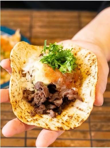 ビーフステーキタコス